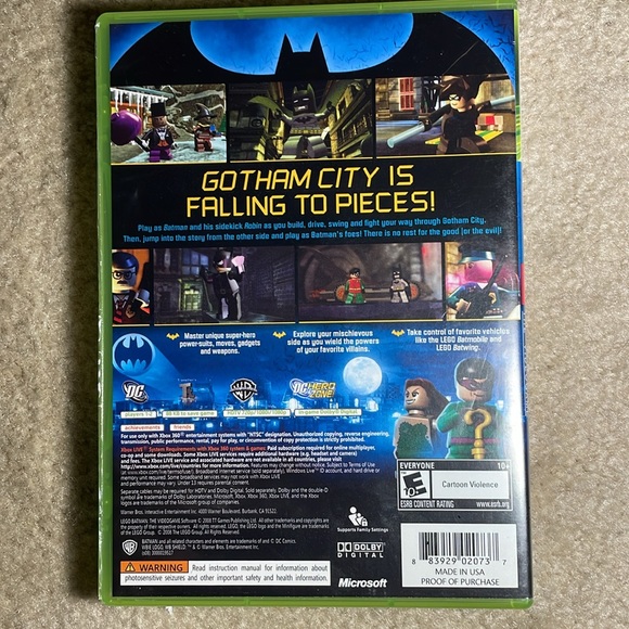 2/$20 XBOX 360 LEGO Batman The Video Game, Good Condition - Picture 2 of 5